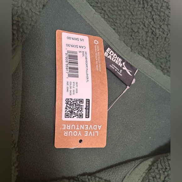 New Women's Eddie Bauer CABINSCAPE PULLOVER Sz Small - Picture 2 of 2